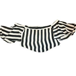 Venus Angel Off The Shoulder Striped Blouse Large